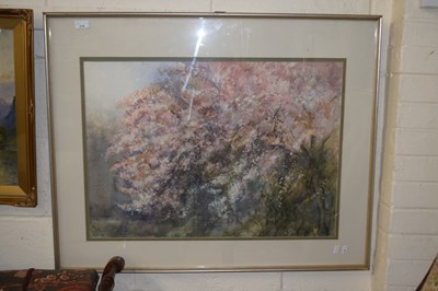 Lot 216 - Trees in blossom by Maurice Read, watercolour,...