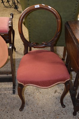 Lot 260 - Victorian mahogany balloon back dining chair