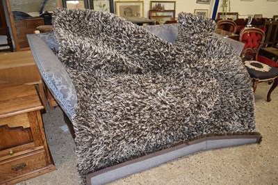 Lot 278 - A modern brown shaggy rug