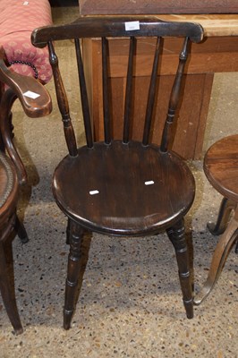 Lot 293 - A penny seated kitchen chair with stick back