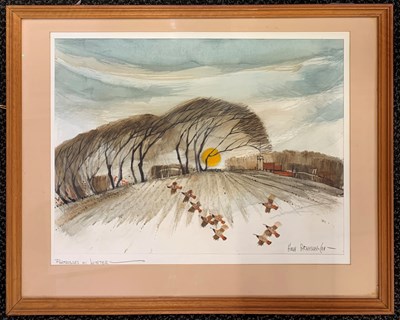 Lot 109 - Hugh Brandon Cox (b.1917), "Partridges in...