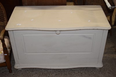 Lot 350 - A painted pine blanket box