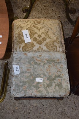 Lot 356 - Two small footstools