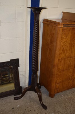 Lot 361 - An Edwardian mahogany torchere plant stand on...