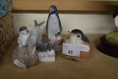 Lot 85 - Mixed Lot:  Royal Copenhagen model birds and...