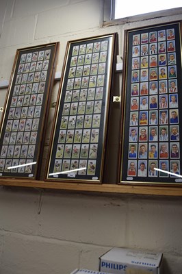 Lot 546 - Three framed sets of footballing collectors...