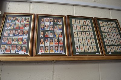 Lot 547 - Four framed sets of cigarette cards