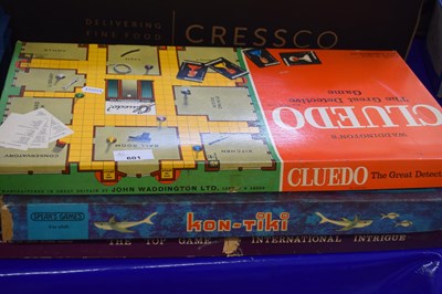 Lot 601 - Board games including Cluedo, Kon-Tiki and...