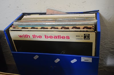 Lot 623 - Box of various records, The Beatles and others