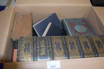 Lot 651 - A vintage leather bound illustrated Holy Bible...