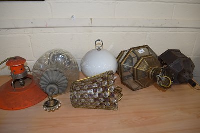 Lot 889 - Six various ceiling lanterns