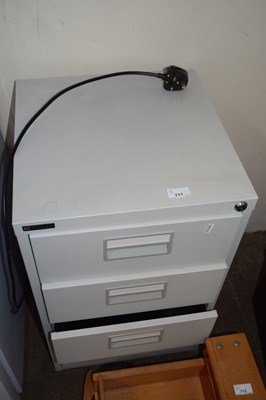 Lot 711 - A metal four drawer office chest