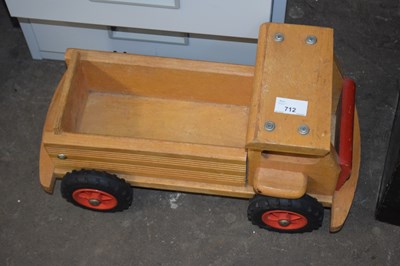 Lot 712 - A child's wooden toy truck