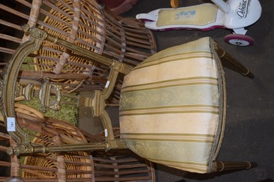 Lot 751 - A late 19th Century gilt finish side chair