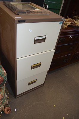 Lot 766 - A three drawer filing cabinet