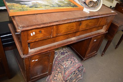 Lot 772 - A Victorian mahogany side cabinet - for repair