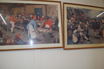 Lot 675 - Two coloured prints after Pieter Bruegel