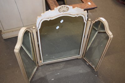 Lot 774 - A triple dressing table mirror