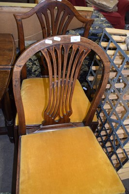 Lot 793 - Two Georgian dining chairs