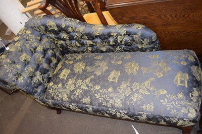 Lot 800 - A small chaise longue