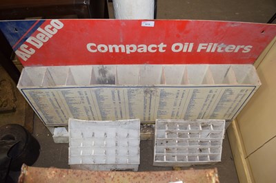 Lot 815 - A display stand for A C Delco Compact Oil...