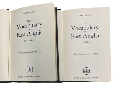 Lot 113 - REV ROBERT FORBY: THE VOCABULARY OF EAST...