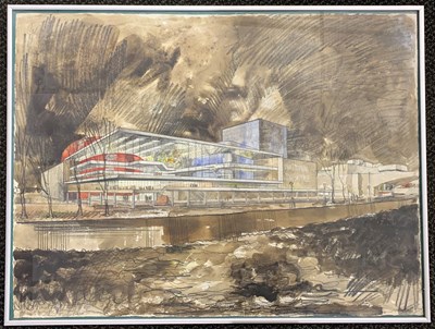 Lot 111 - Edwards (B) 20th Century; Design for the National Theatre 1965