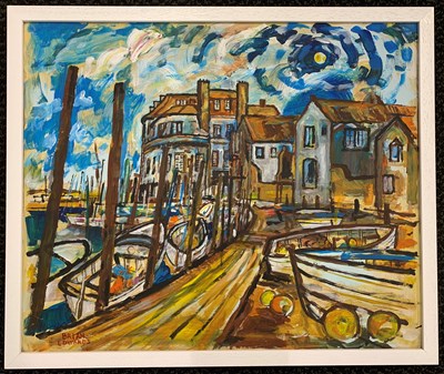 Lot 113 - Edwards (B) 20th century: Blakeney Harbour Oil on Board