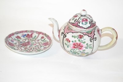 Lot 216 - An 18th Century Chinese porcelain teapot and...