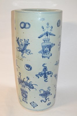 Lot 235 - A Chinese porcelain stick stand, Ching Dynasty,...