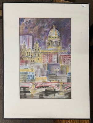 Lot 120 - Brian Edwards (20th century), St.Pauls, mixed...