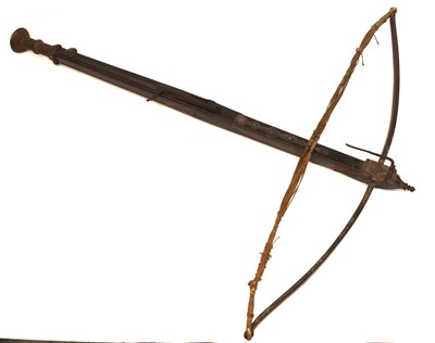 Lot 63 - 18th century Spanish 'StoneBow' with folding...