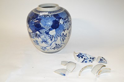 Lot 244 - Further 19th Century Chinese porcelain jar...