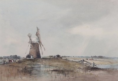 Lot 462 - Arthur Davies (1893-1988), Reedham Mill and...