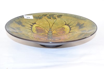 Lot 278 - A Chelsea pottery flared dish with a butterfly...