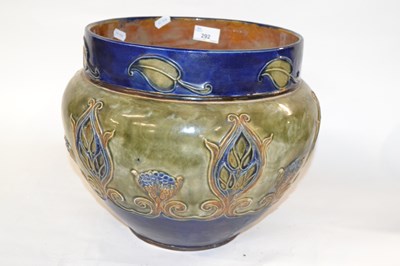 Lot 292 - A large Royal Doulton Art Nouveau style...