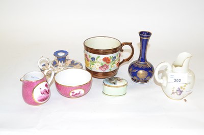 Lot 302 - Mixed Lot: English ceramics including a small...