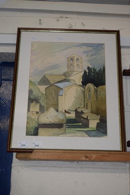 Lot 234 - Susan White - Study of Alyscamps Church,...