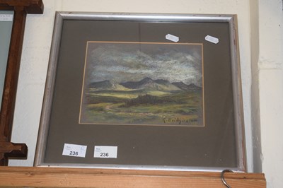 Lot 236 - G Bridgwater - Study of an upland landscape,...