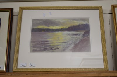 Lot 247 - Lilian Shore, study of a coastal scene,...