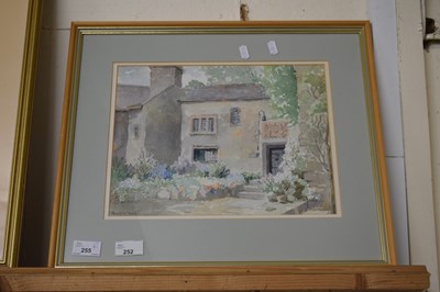 Lot 252 - Muriel Peakes study of a country garden,...