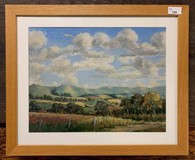 Lot 130 - Ayling (FW) 20th century Oil on Board: Sussex Downs