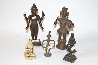 Lot 413 - A group of Hindu deities