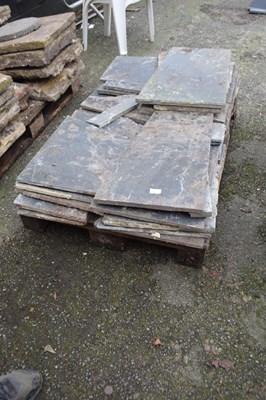 Lot 879 - Quantity of slate slabs