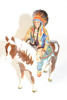 Lot 338 - A Beswick model of a Native American Indian...