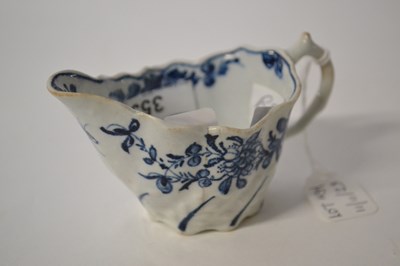 Lot 353 - A Lowestoft porcelain low Chelsea ewer type...