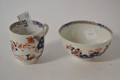 Lot 370 - Lowestoft coffee cup in the two bird pattern...