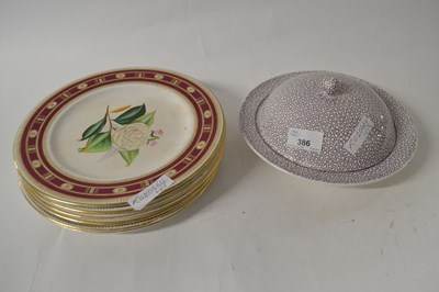 Lot 386 - A muffin dish and cover and quantity of...