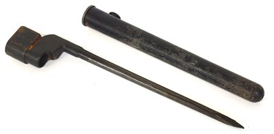 Lot 93 - No.4 MKII Spike Bayonet with scabbard