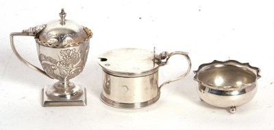 Lot 62 - Mixed Lot: A hallmarked silver mustard of...